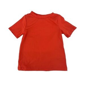 cat & jack Orange Short Sleeve Rashguard Swim Shirt Size 18 Months Kids